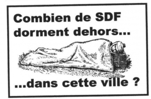 Combien de SDF dorment dehors dans cette ville ?