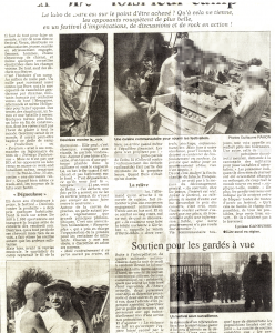 Bure - article de journal