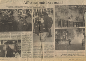 CPE - Affrontements hors manif