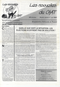 Les nouvelles du chat #spécial 1er mai