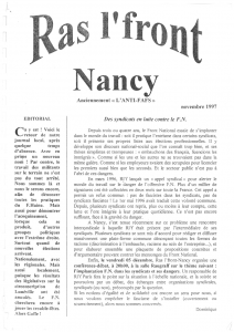 Ras l'Front Nancy - 11/1997