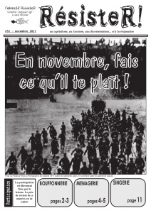 RésisteR #52 - En novembre, fais ce qu'il te plaît !