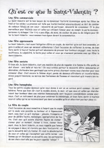 Qu'est ce que la saint-valentin ?